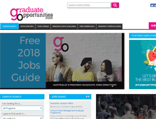 Tablet Screenshot of graduateopportunities.com